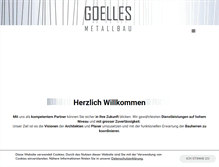 Tablet Screenshot of goellesmetallbau.com